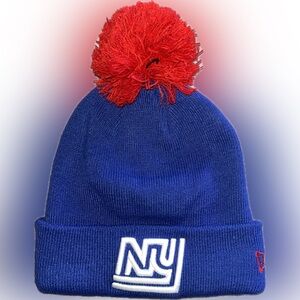 NY Giants New Era Pom-Pom Knit Hat